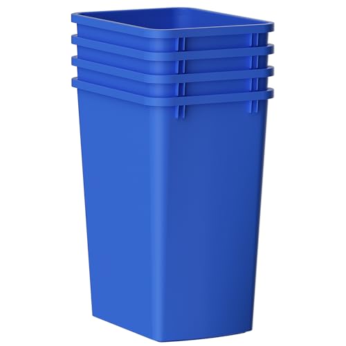 Image of 35 Quart Plastic Trash Can,9-Gallons Under Cabinet Waste Bin,4-Pack