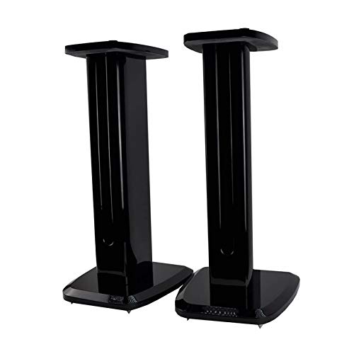 BTZHY Speaker Stands,A Pair of Universal Holds Satellite & Small Bookshelf Speakers, Piano Paint Construction Style, Easy to Assemble
