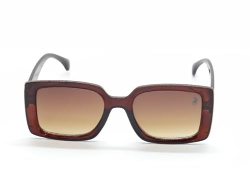 Óculos de Sol Quadrado Casual Polo London Club com Proteção UVA/UVB - Kit contém estojo e flanela