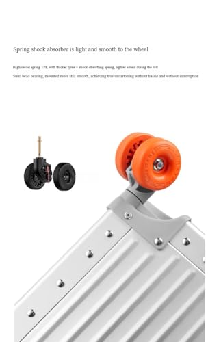 All Aluminum Carry On Luggage,High end TSA Aviation Approved Luggage,Business Metal Hard Shell Carry On Luggage Without Zippers,Equipped with Spinner Wheels. (Matte black, 26inch)4