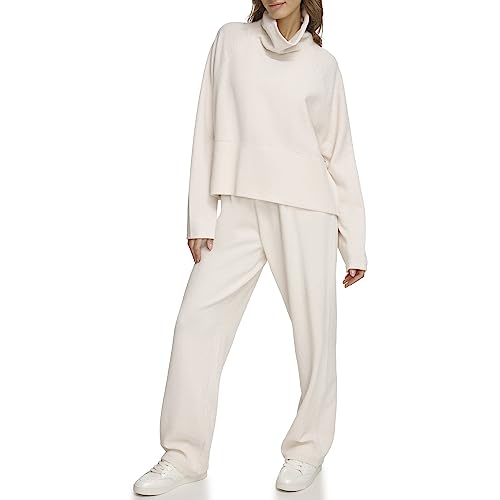 Sweat à capuche DKNY sable femme pour un style cocooning