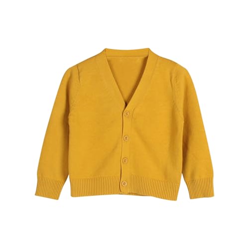 Kids Girls Solid Cardigan Sweater Long Sleeve V-Neck Button Up Sweatshirt Girls School Uniform Hoodie Sweaters Tops