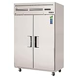 Everest Refrigeration ESF2 49-5/8' Reach-in Commercial Freezer with Double Solid Doors, Two Sections, 115v, 49 Cubic Feet, NSF