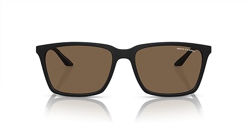 Image of Armani Exchange mens Ax4138sf Low Bridge Fit Rectangular Sunglasses