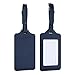 kwmobile 2X Étiquette Bagage pour Valise - Lot 2X Tag Porte-étiquette pour Valise et Sac de Voyage avec Carte nom adresse numéro - Bleu foncé