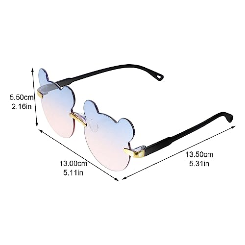 Amosfun 3pcs Funky Sunglasses Girl Sunglasses Kids Sunglasses Uv Protection Sunglasses Kids Suit Case Sunglasses Kids Sun Glasses for Kids Girls Suit Bear Glasses Decorations Baby Cute2