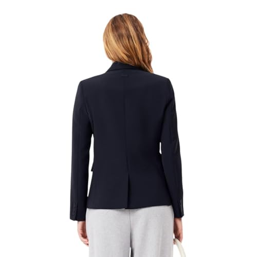 Lacoste Women's Embroidered Logo Wool Blend Blazer3