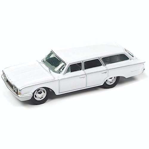Ford Ranch Wagon 1960 Blanco 1:64 Modelo Diecast miniatura 2