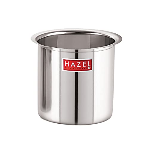 Image of HAZEL Steel Milk Pot | Stainless Steel Milk Boiler Container | Milk Boiling Vessel Gunj for Kitchen, 6000 ML