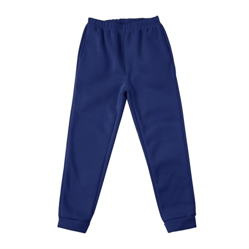 Boys Sweatpants Fall Sport Pull-on Fleece Jogger Pants with Pockets Winter Casual Athletic Elastic Trousers3