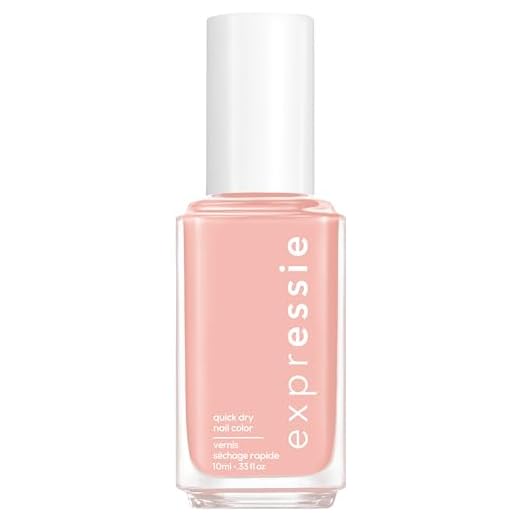 Essie expressie, Quick-Dry Nail Polish, 8-Free Vegan, Soft Pink Beige, Crop Top & Roll, 0.33 fl oz