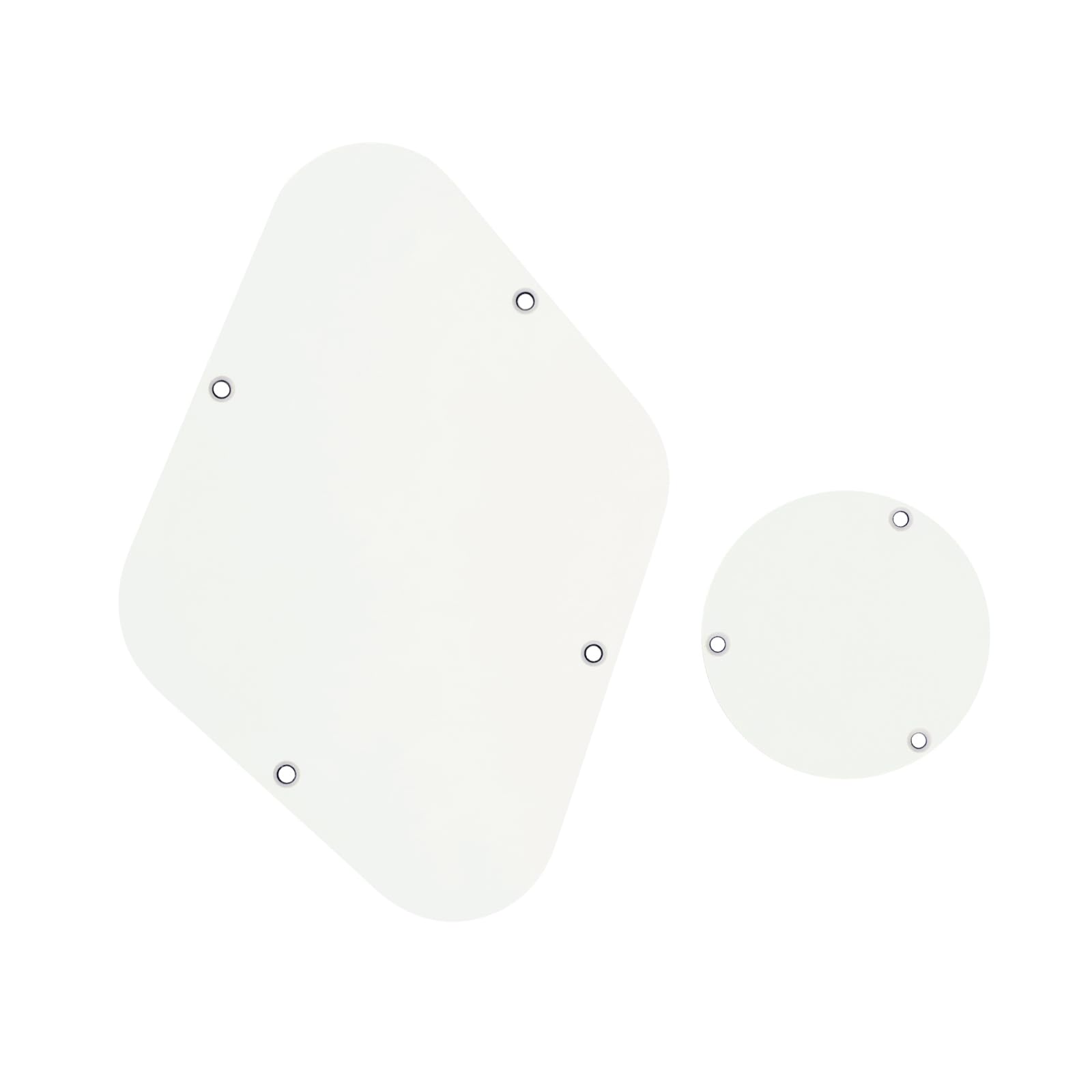 Banworks 3 Ply LP Backplate Cavity Cover and Control Switch Rear Plate Cover Set for Gibson Standard and Custom Les Paul LP JT/HGB-03 Vintage White - Image 4