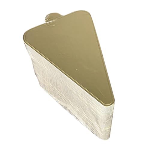 GRIRIW 100Pcs Triangle Cake Pads Sturdy Dessert Holding Board Base Tray for Weddings Birthdays Events Premium Paper Cake Paper Pad for Classy Presentation