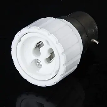 Pinakine LED Halogen CFL Light Bulb Lamp Adapter B22-GU10 Bayonet Socket Converter