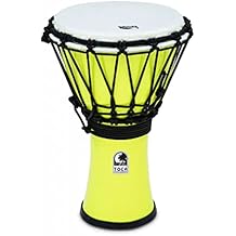 Toca TFCDJ-7PY Colorsound 7-Inch Djembe, Pastel Yellow