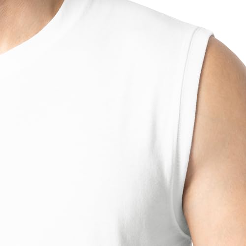 fruit of the loom men39s eversoft cotton sleeveless t shirts breathable amp moisture wicking with odor control sizes s-4x
