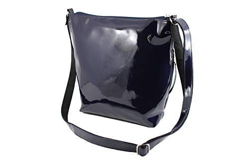 LONI Womens Crossbody Purse Shoulder Bag Patent with Zip