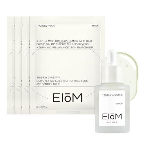 Calming Acne Care Duo – Trouble Targeting Serum & Patch Mask with Tea Tree, Hyaluronic Acid & Salicylic Acid for Sensitive, Blemish-Prone Skin
