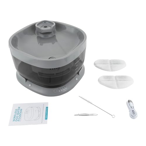 Fuente para agua para gatos con batería recargable y gran capacidad miniatura 4