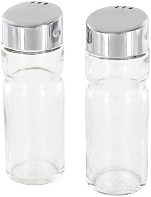 Westmark Shakery do soli i pieprzu, 3 elementy, Pojemność: 40 ml/shaker, Stal nierdzewna/Szkło, Wien, Srebrny/przezroczysty, 65022260