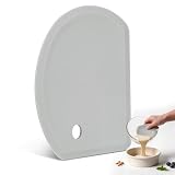 Sapid Flexible Curved Edge Silicone Bowl Scraper Dough Scraper Baking Bread