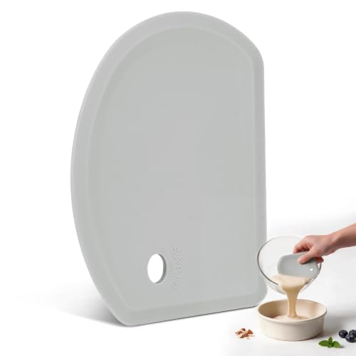 Sapid Flexible Curved Edge Silicone Bowl Scraper Dough Scraper Baking Bread