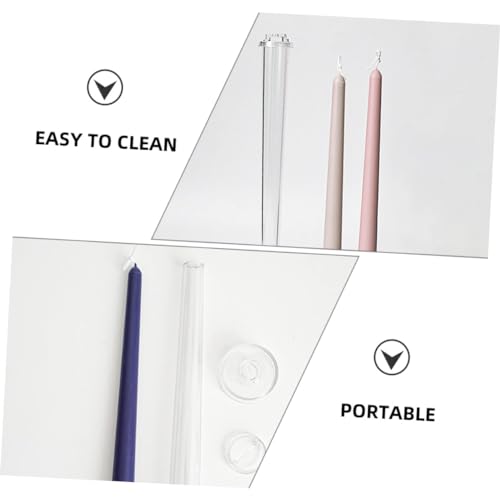 ARTIBETTER Beeswax Candle 3pcs Plastic Taper Easy to Clean Creative Shape Perfect for DIY Craft Wedding Decor - Image 8