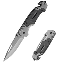 MIMEMY Outdoor Messer Knife,Klappmesser Jagdmesser Taschenmesser Werkzeuge für Camping Wandern,Weihnachtstag Männer Geschenke