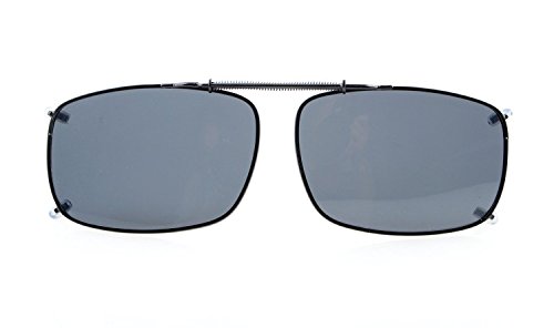 Eyekepper Large Clip On Sunglasses With Spring Draw Bar Polarized Grey Lens 2