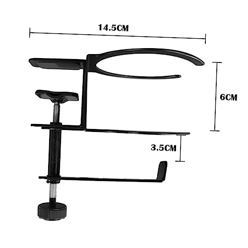 SOLUSTRE Cabide De Fone De Ouvido Gancho De Mesa Para Fone De Ouvido Suporte De Bebida De Mesa Porta