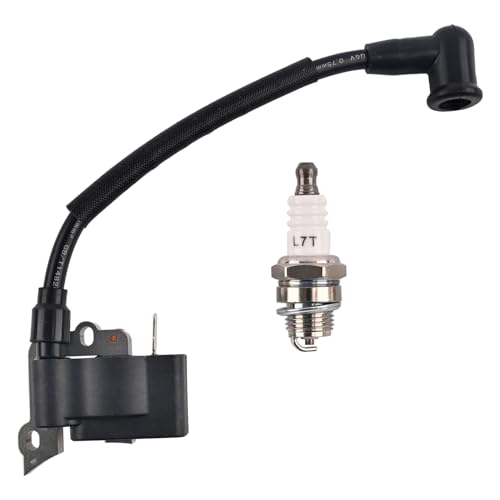 Hujago Ignition Coil With Spark Plug 06504 06504A UP05516 For Homelite I725CE K200 S825SEV ST2517CRG ST725CEA UT-20616 UT-20618 UT-20626 UT-20634 UT-20639 UT-20640 UT-20820 Z725CE