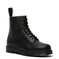 Dr. Martens Unisex 1460 Mono 8-Eye Boot, Black Smooth Leather, UK 4/US M5W6