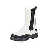 Verschluss: gummi Rieker Damen Z9170 Chelsea-Stiefel, beige, 39 EU