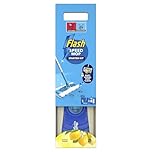 Flash Speedmop Wet Mop Floor Cleaner Starter Kit For Cleaning Floors With Scrubbing Action, Includes 1 Handle & 6 Wet Refills