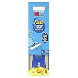 Flash Speedmop Wet Mop Floor Cleaner Starter Kit For Cleaning Floors With Scrubbing Action, Includes 1 Handle & 6 Wet Refills