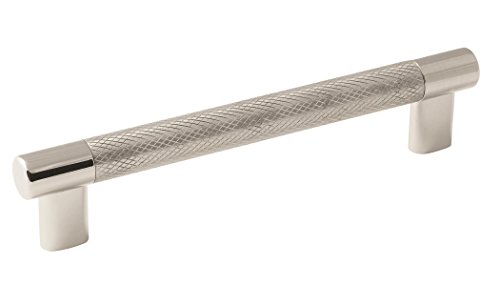 Amerock 6-5/16" Esquire Polished Nickel/Stainless Steel Drawer Pull