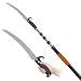 SISUPASSIE 6m Telescopic Pole Saw, Long Reach Pruning Saw with Professional Blade and Durable Telescopic Pole, Manual Pole Saw Especially for Trimmer Branches Cutter