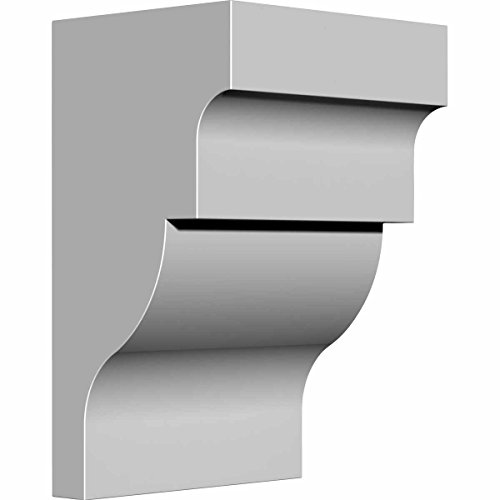 Ekena Millwork BKT05X04X08WG 5 1/4-Inch W x 4 1/2-Inch D x 8-Inch H Wigan Bracket