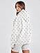 Lauweion Womens Oversized Polka Dot Hoodie Graphic Hooded Sweatshirt Long Sleeve Fleece Hoodies with Pockets