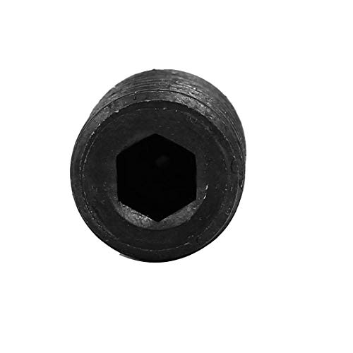 Sourcingmap M14 Dia 20mm Length Head Hex Socket Cup Point Grub Screw Black DIN916 10pcs - Image 2