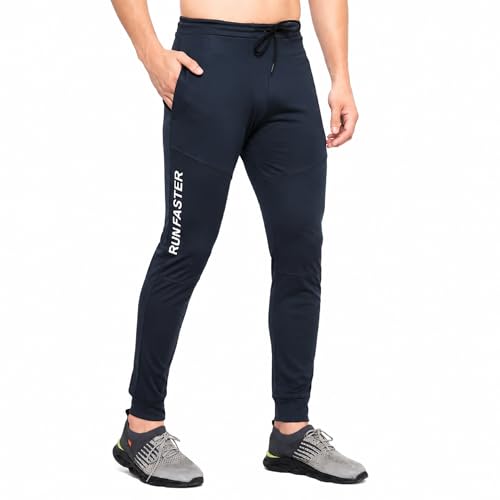 Image of BLUE STAR SHARK Men's Slim Fit Track Pants - Joggers for Running, Gym, Sports, and Casual Wear | Multipurpose Activewear Lower for Men & Boys | Stylish Summer Trousers & Night Pants