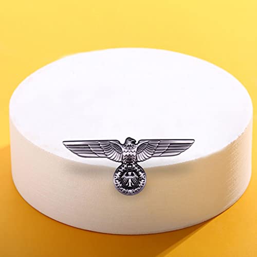 WWII German Waffen SS Visor Cap Eagle Eagles Badge Metal Brooch3
