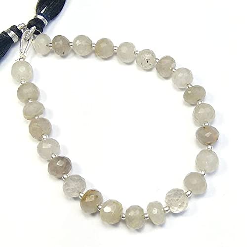 Quartz rutile doré facetté 8mm pour bijoux de luxe naturels