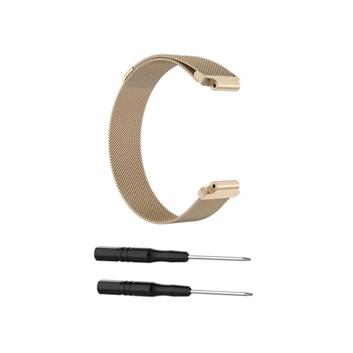 Stainless Steel bracelet Fit for Garmin Forerunner 235 735 XT 220 230 620 630 Watch Magnetic Wrist Band Fit for Approach S20 S5 S6 (Color : Rose Green, Size : For Forerunner 735)