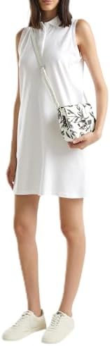 United Colors of Benetton Kadın Pamuk Karışımlı Göğsü Logo İşlemeli Düğmeli Polo Yaka Elbise Beyaz XS - Görsel 1