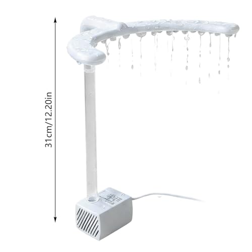 Bathtub Accessories - Automatic Bird Shower Head, Fountain Bath | Cage Pet Pool Toy for Parakeets Lovebirds Cockatiels Budgies Quakers Indoor Outdoor Small Medium Birds Hygiene Cleaning Water - Image 2