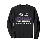 shits & giggles meme quote tee - sarcastic funny adult humor felpa