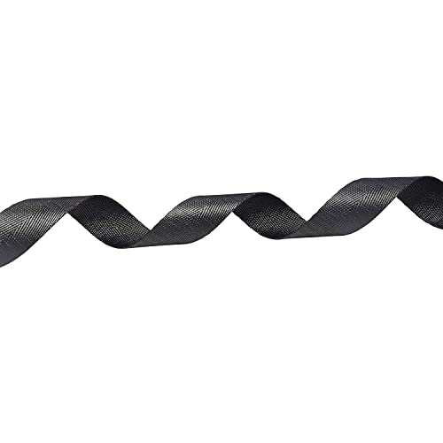 Devobunch Nylon Webbing Straps, 1 Inch Wide Heavy Duty Nylon Strap, Durable Flat Rope Webbing, 10 And 25 Yard Roll For Backpack Strapping, Tie-Down, Dog Leash, 18 Vibrant Colors (Black, 10 Yard) #TOP2