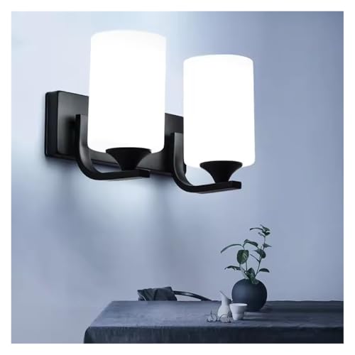 Image of IvyLoutish Indoor 5W 10W E27 Base Wall Lamp Modern Style Double-Head Acrylic Lampshade Living Room Corridor Aisle Bedroom Wall Light,Modern