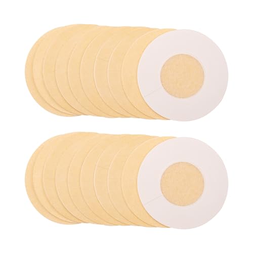 Joy Bridalc 50 Pieces Disposable Nipple Covers, Satin Nipple Pasties, Adhesive Nipple Petals Self-Adhesive No Show Bra For Women, Circle
